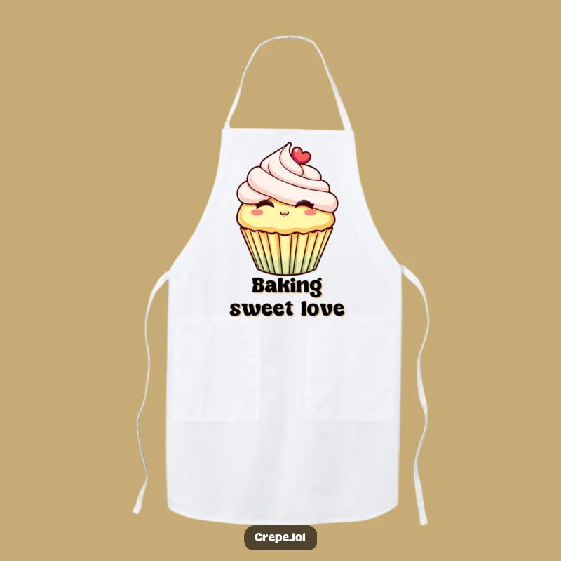 Funny Cheerful Cupcake Apron - Hilarious Kitchen Wear for Sweet Cooks