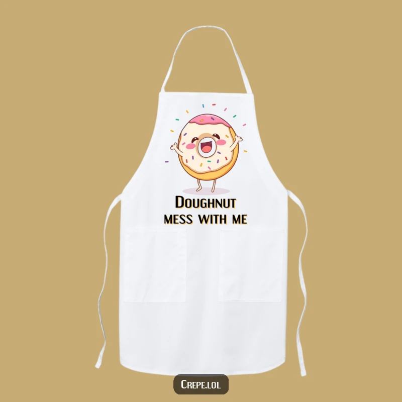 Funny Donut Dance Apron: Chef-Worthy Dessert Humor for a Hilarious Gift