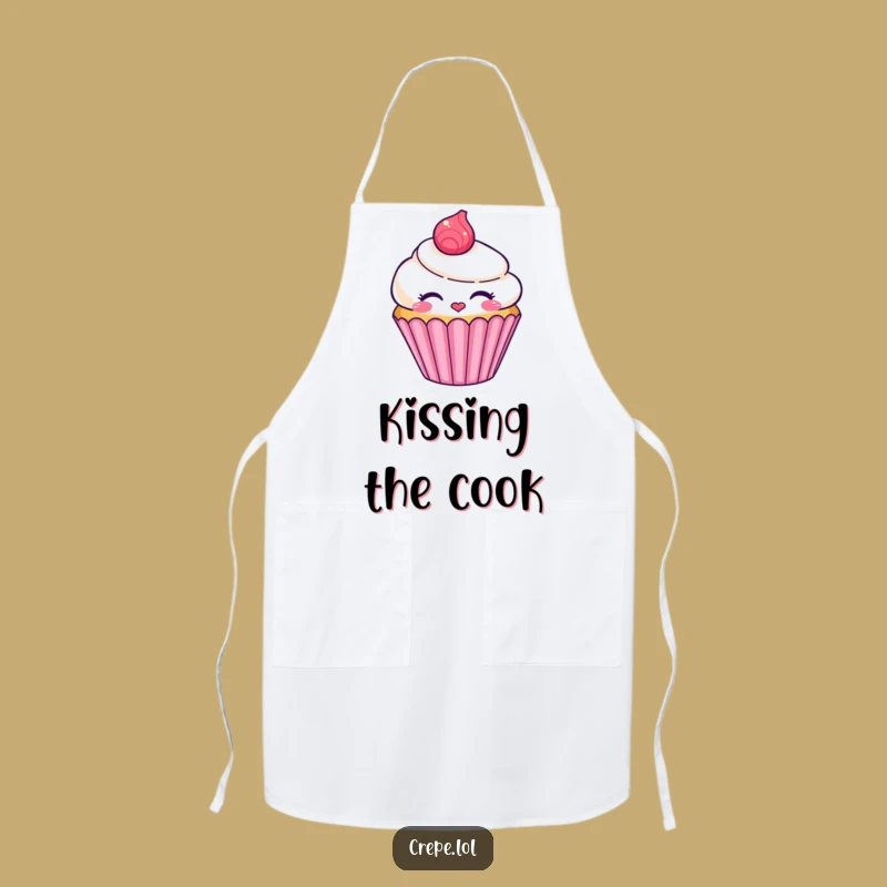 Funny Cupcake Kiss Apron - Sweet Chef Character Wear