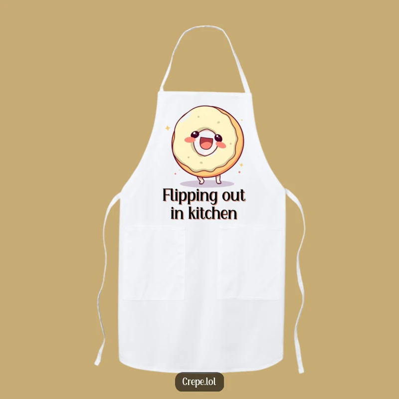 Funny Donut Somersault Apron: Cook with Playful Cheer