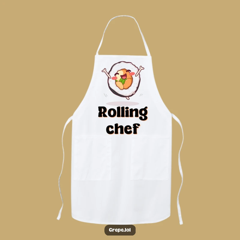 Funny Sushi Roll Cartwheel Apron: Cook Up Laughs in the Kitchen with this Hilarious Gear