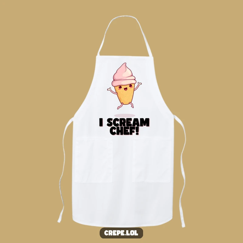 Funny Ice Cream Dance Apron: Cute Hilarious Dessert Kitchen Gift