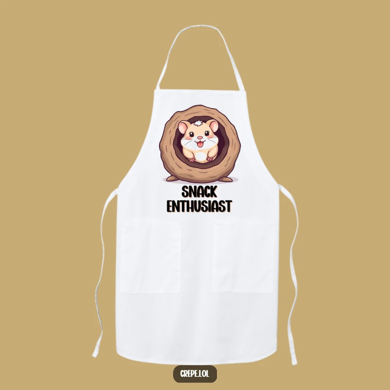 Funny Hamster Log Apron, Cook with Adorable Small Pet Charm