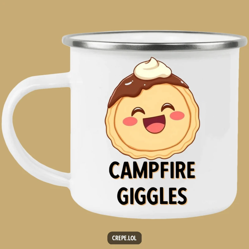 Adventure Ready Funny Chocolate Crepe Giggling Camping Mug