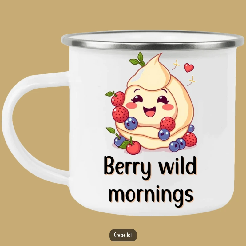 Funny Berry Crepe Camping Mug - Outdoor Sweetness Gift!