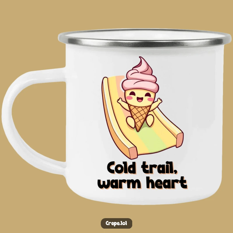Funny Ice Cream Rainbow Camping Mug: Cool Adventures with Hilarious Humor