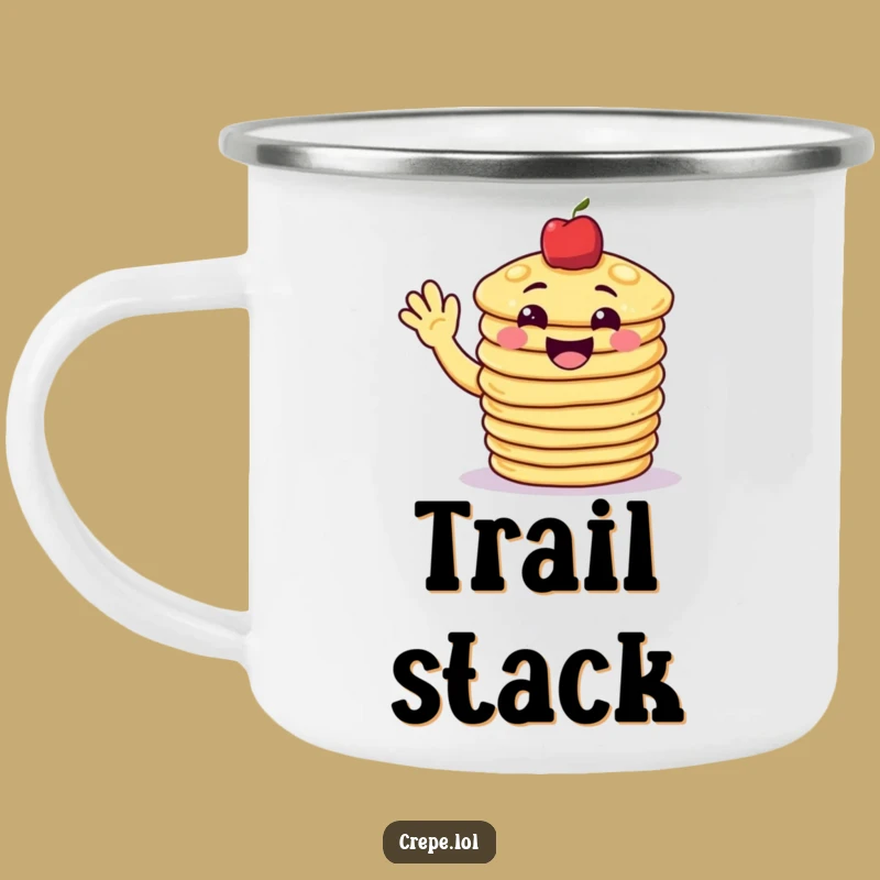 Funny Pancake Wave Camping Mug: Cheerful Breakfast Brew for Adventures