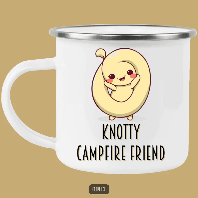 Funny Pretzel Pose Camping Mug: Silly Twists for Outdoor Fun