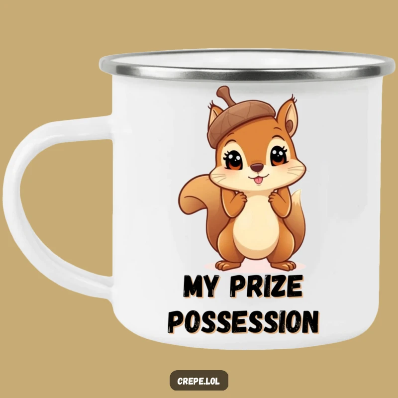 Funny Squirrel Acorn Camping Mug: Hilarious Outdoor Nutty Cup