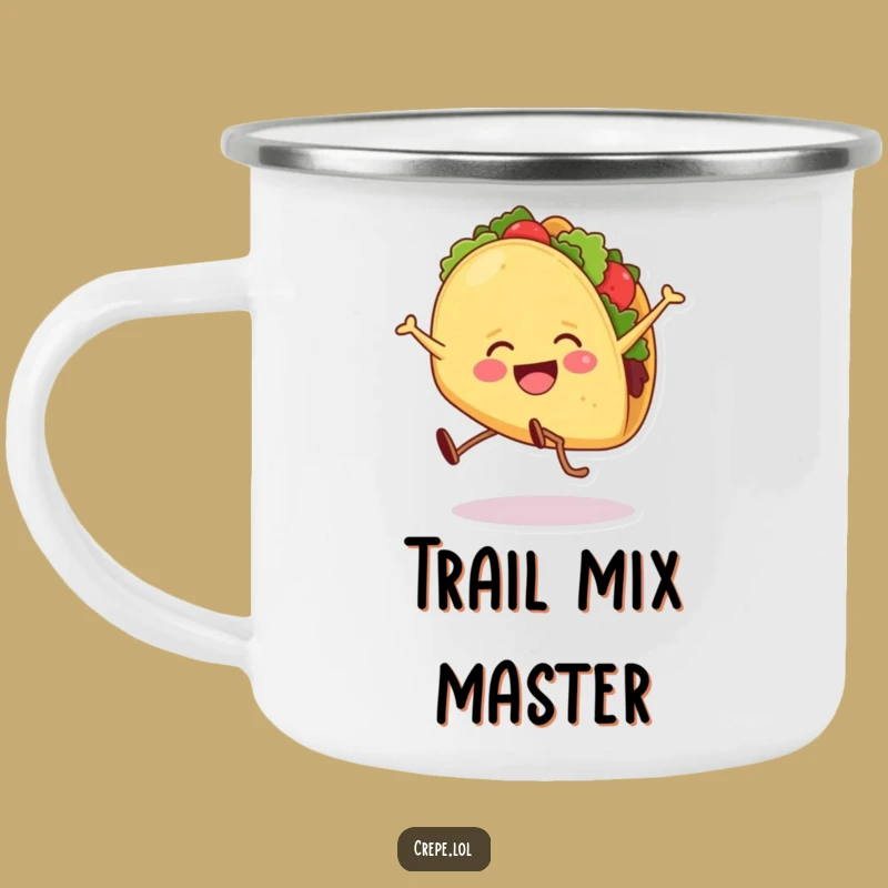 Funny Taco Cartwheel Camping Mug: Adventure with Hilarious Companionship