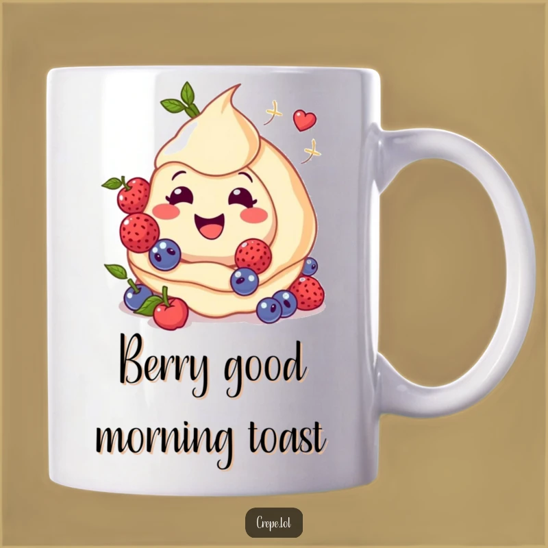 Funny Berry Crepe Mug - Deliciously Cheerful Treat Gift!