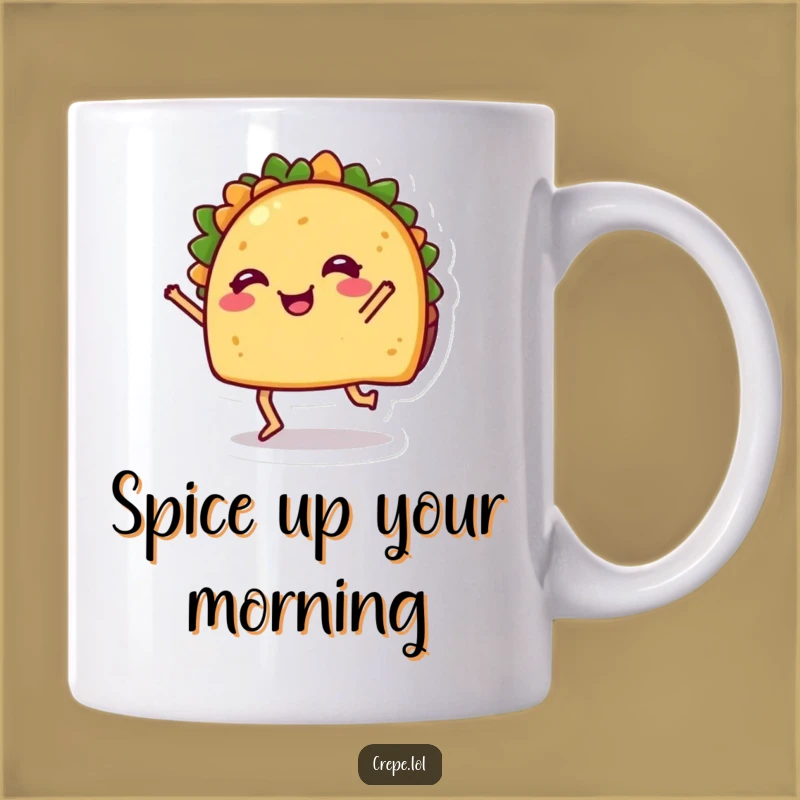 Funny Dancing Taco Mug: Hilarious Fiesta Fun for Foodie Gift