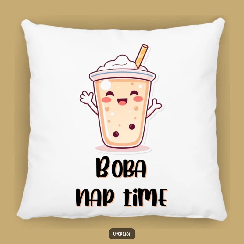 Funny Bubble Tea Wave Pillow: Cozy Comfort with a Cheerful Touch
