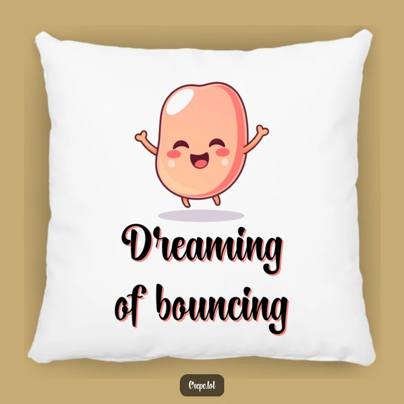 Funny Wobbly Jelly Bean Pillow - Cozy Comfort with Hilarious Candy Art