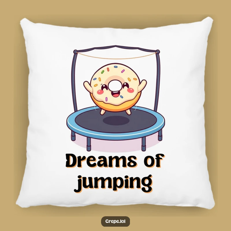 Funny Donut Trampoline Pillow: Cuddle Up with This Hilarious Sprinkled Companion!