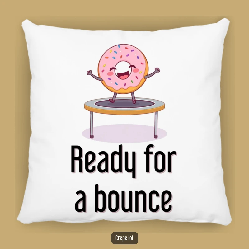 Funny Donut Trampoline Pillow: Cozy & Hilarious Sprinkled Comfort Gift