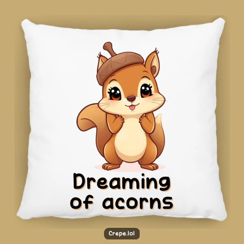 Funny Squirrel Acorn Pillow: Hilarious Nutty Comfort