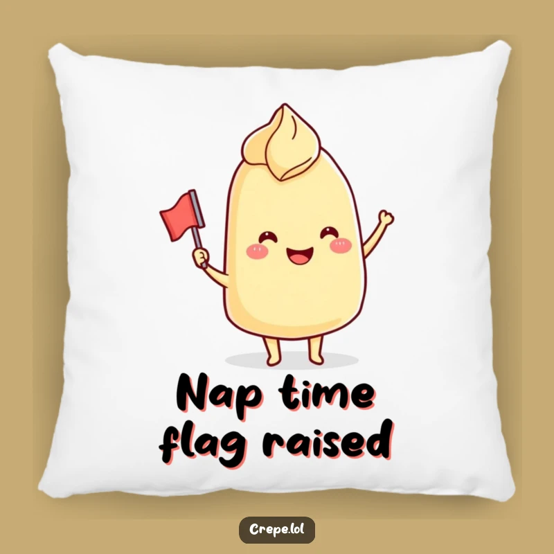 Funny Crepe Flag Pillow: Cozy Waving Cushion, Perfect Funny Gift for Comfort