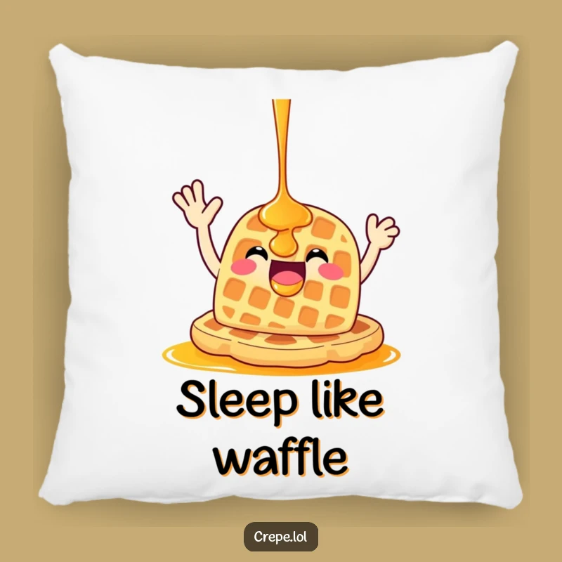 Funny Waffle Wave Pillow: Cuddle Up with Hilarious Breakfast Comfort!