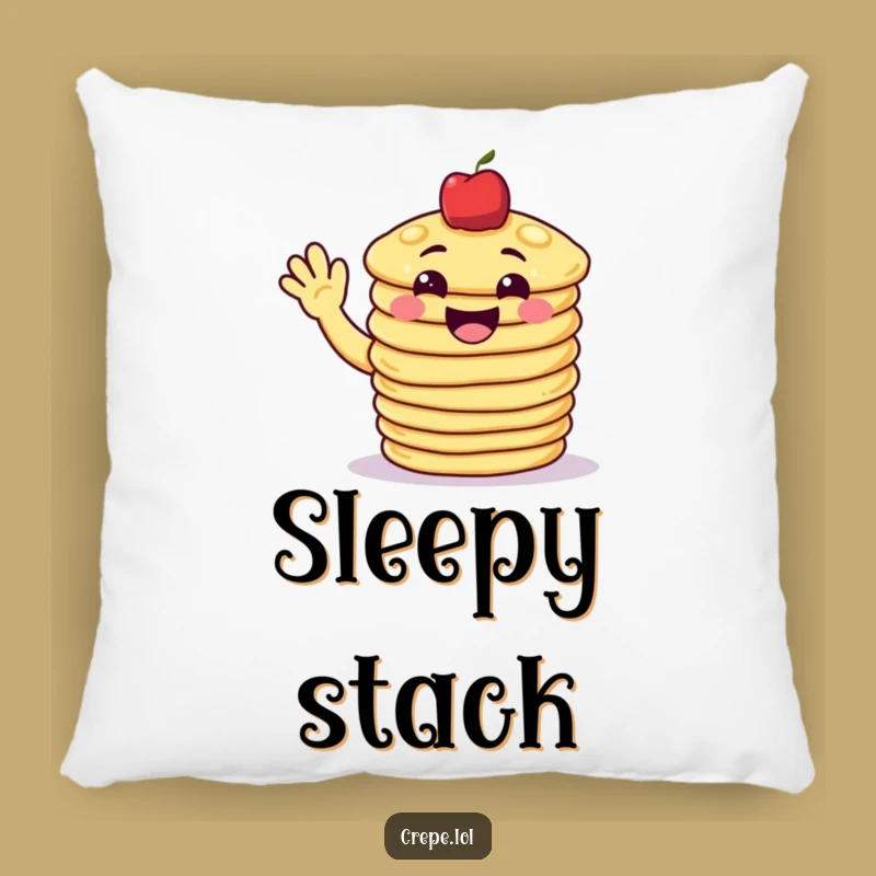 Funny Pancake Wave Pillow: Soft & Cheerful Cushion for Breakfast Lovers