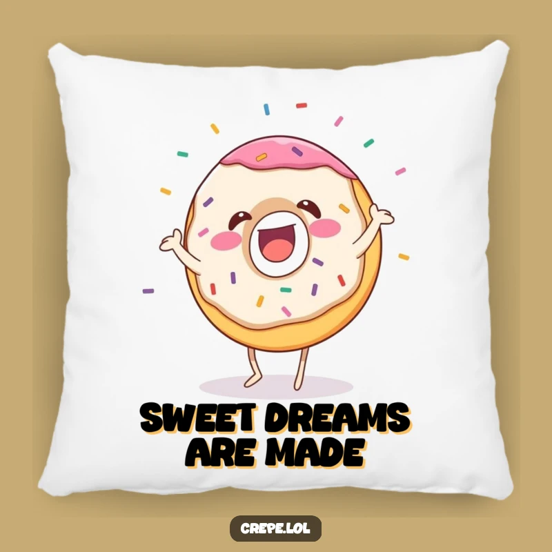 Funny Donut Dance Pillow: Cozy Dessert Decor for a Hilarious Gift
