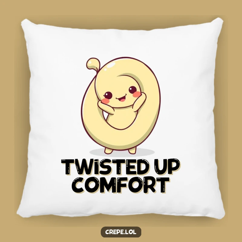 Funny Pretzel Pose Pillow: Cozy Silly Twists for Comfy Relaxation