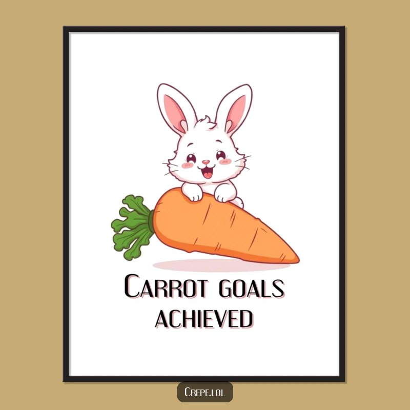 Funny Bunny Hopping Digital Art: Hilarious Animal Wall Decor