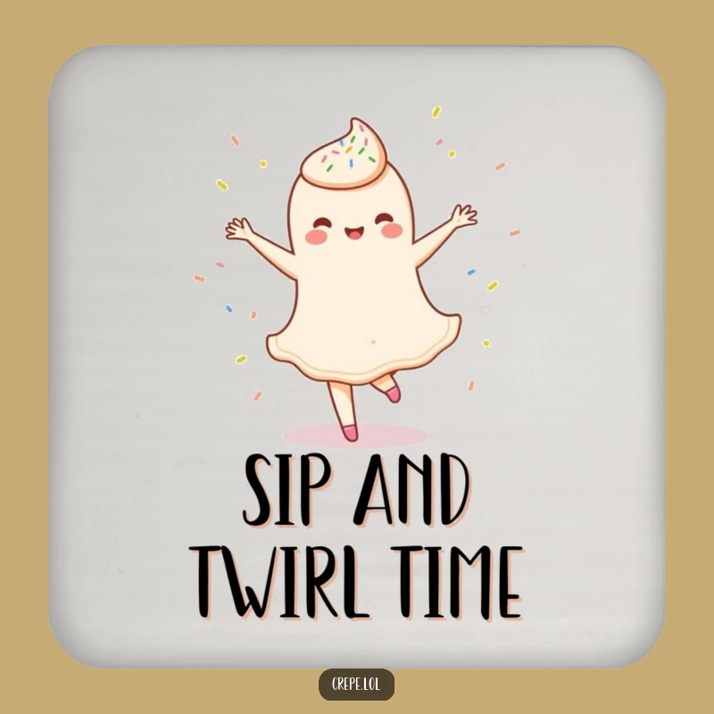 Funny Ballet Crepe Coaster: Protect Surfaces with Grace