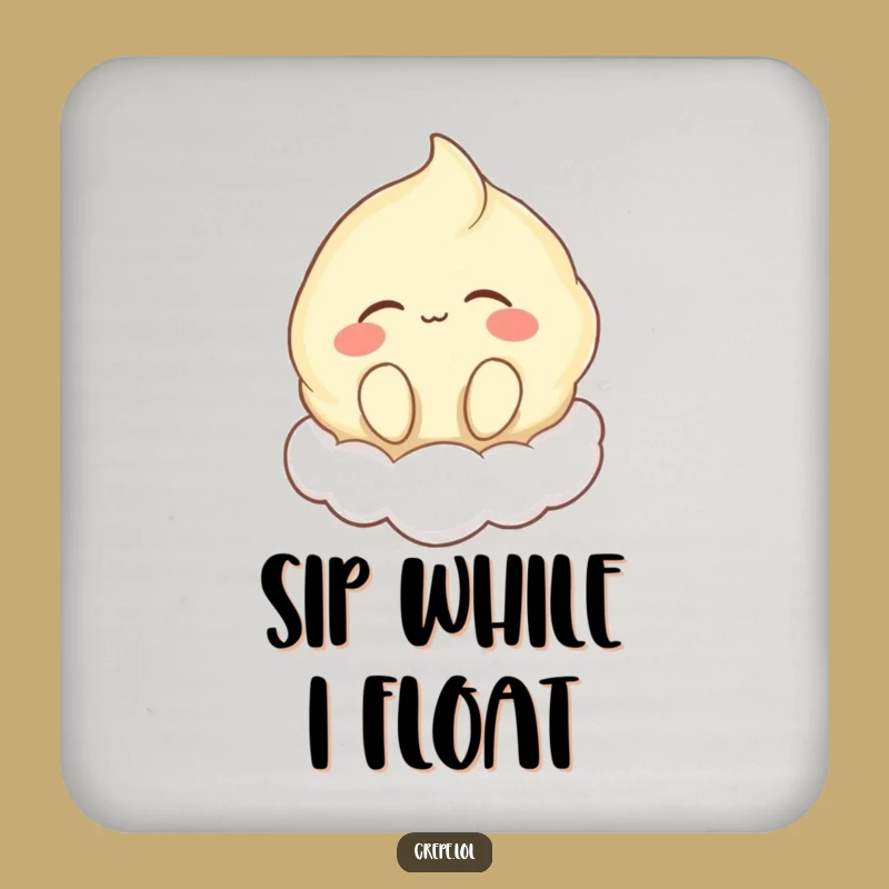 Funny Floating Crepe Coaster: Protect Surfaces with Peace