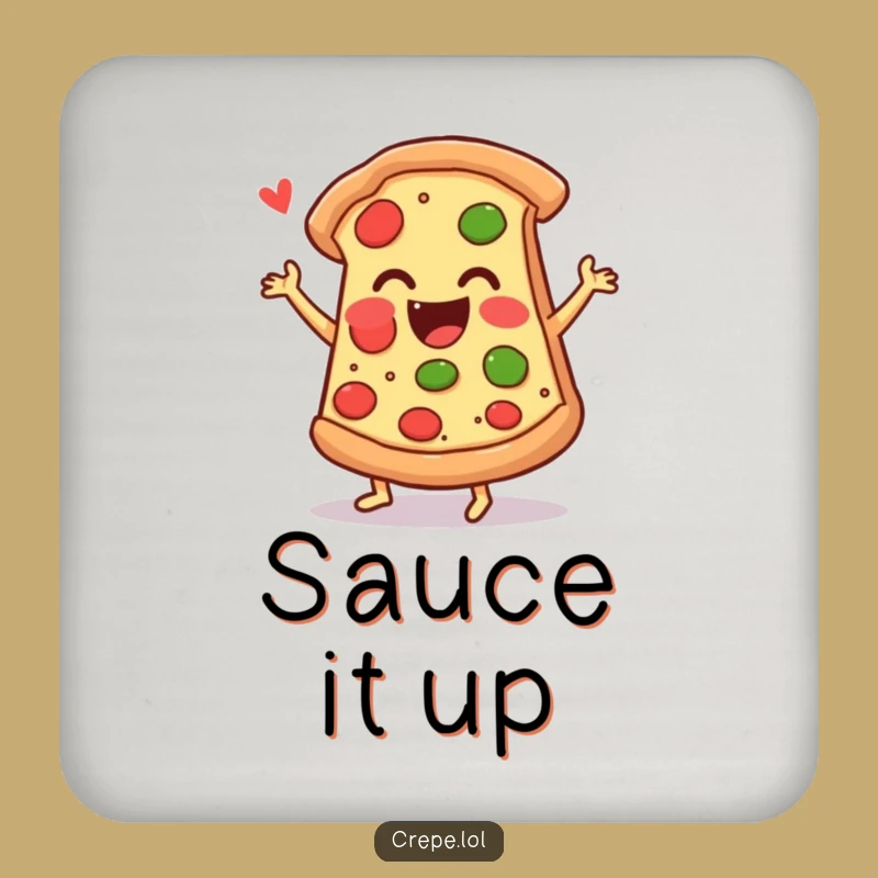Funny Pizza Jig Coaster: Protect Surfaces with Hilarious Foodie Charm