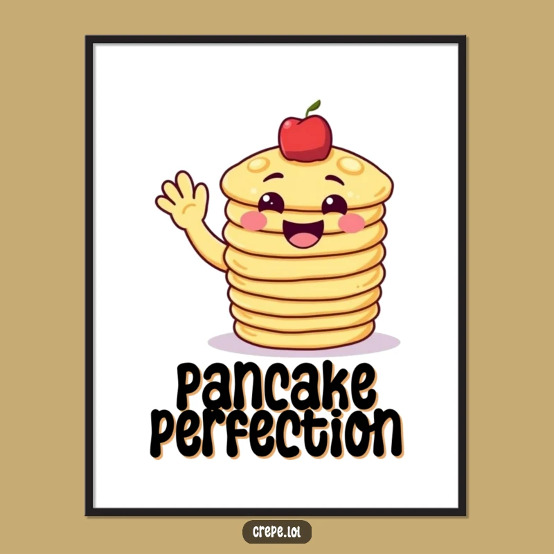 Funny Pancake Wave Poster: Deliciously Cheerful Art for Your Walls