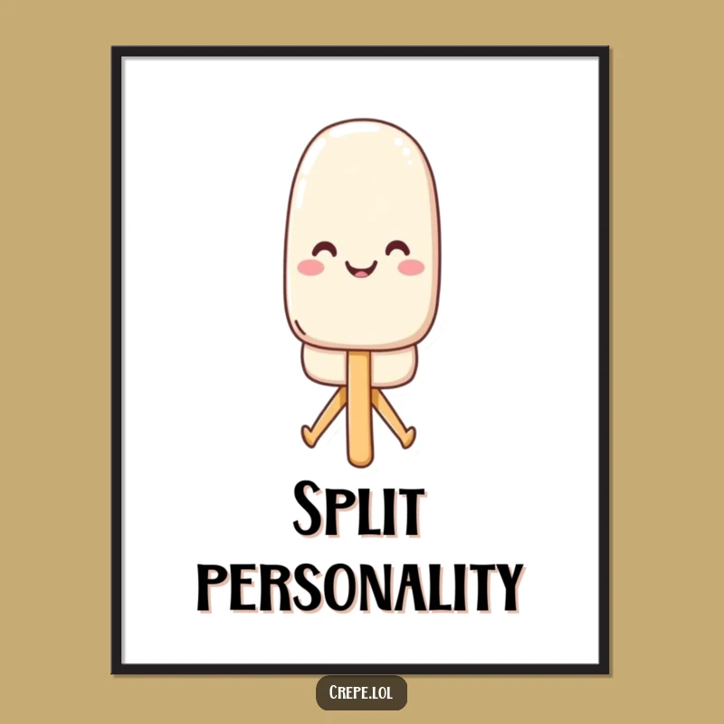 Funny Popsicle Split Poster: Vibrant & Hilarious Art for a Cheerful Space