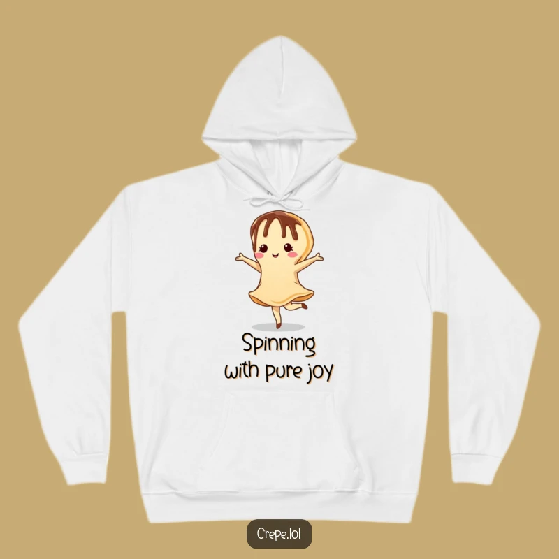 Cozy Funny Chocolate Crepe Pirouette Hoodie - Sweet Gift Idea