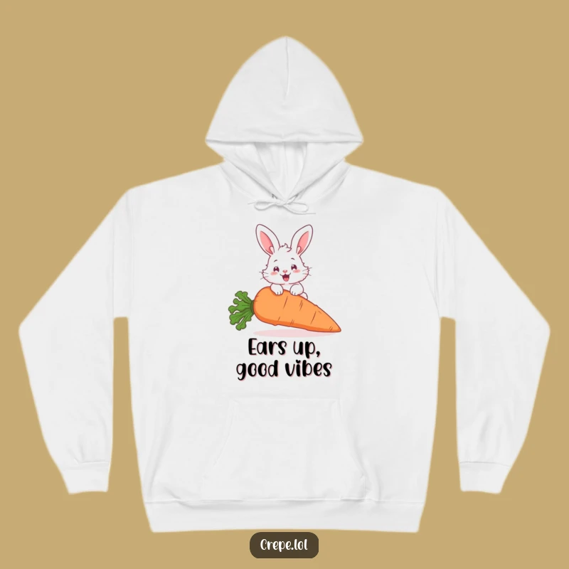 Funny Bunny Hopping Hoodie: Cozy Carrot Jump Comfort Gift