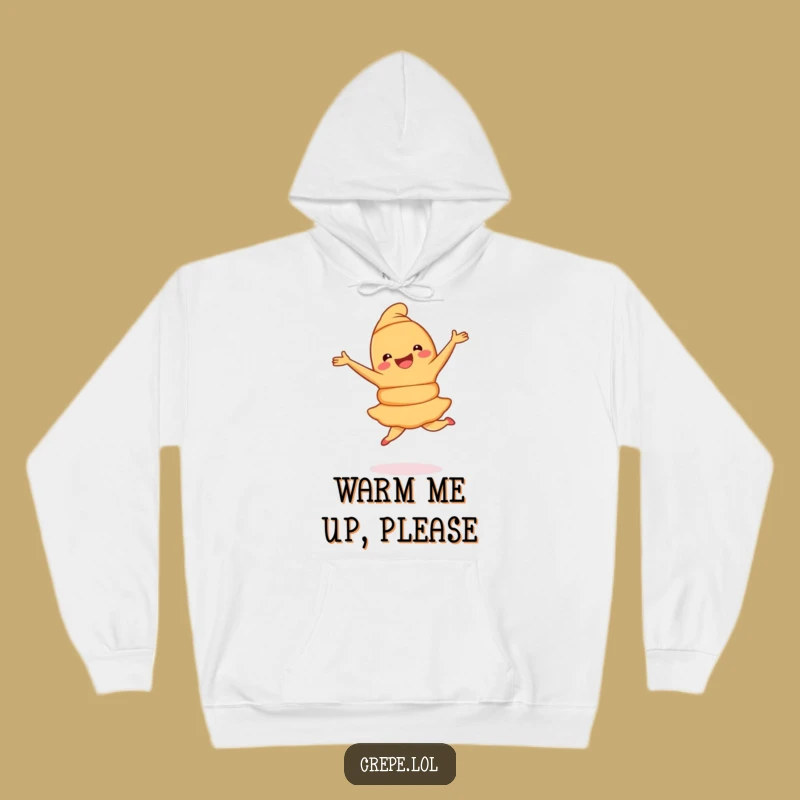 Funny Croissant Pirouette Hoodie: Cozy Pastry Dance for Warm, Stylish Comfort