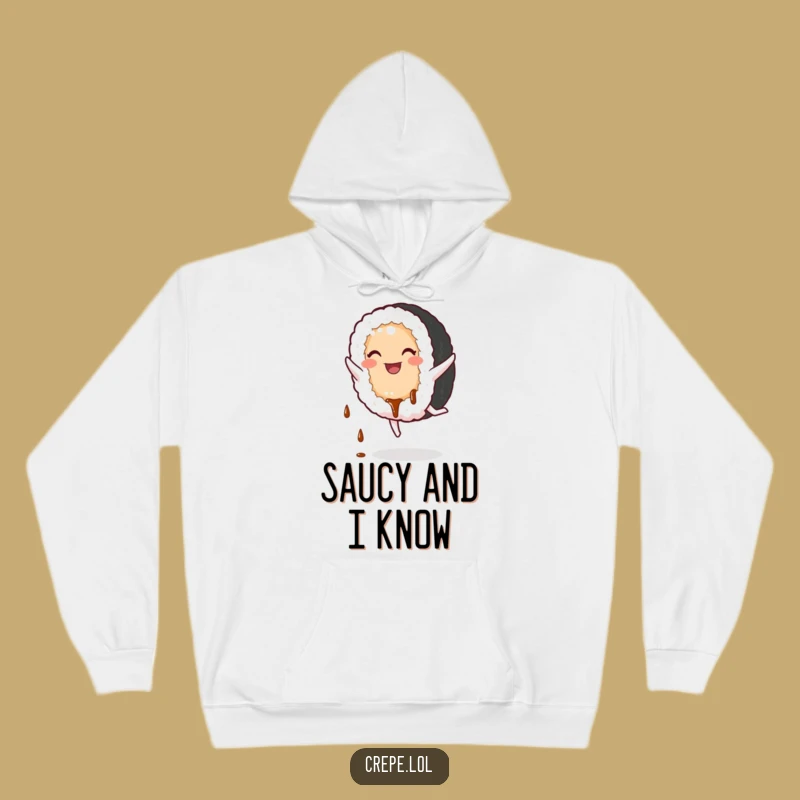 Funny Sushi Cartwheel Hoodie - Cozy & Comical Apparel for Sushi Fans