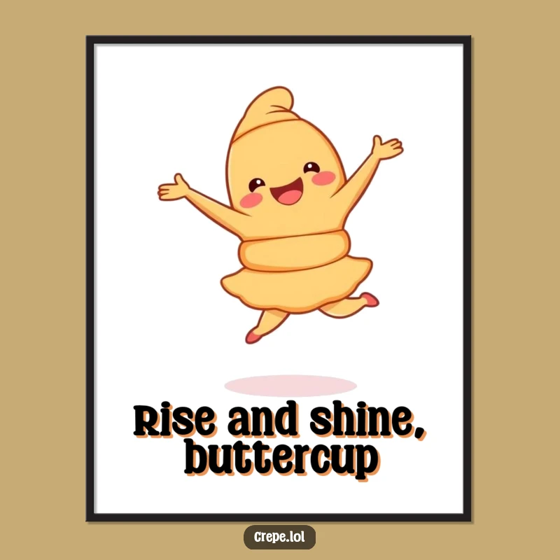 Free Printable Croissant Wall Art: Funny Dancing Pastry Downloadable Art for Your Kitchen!