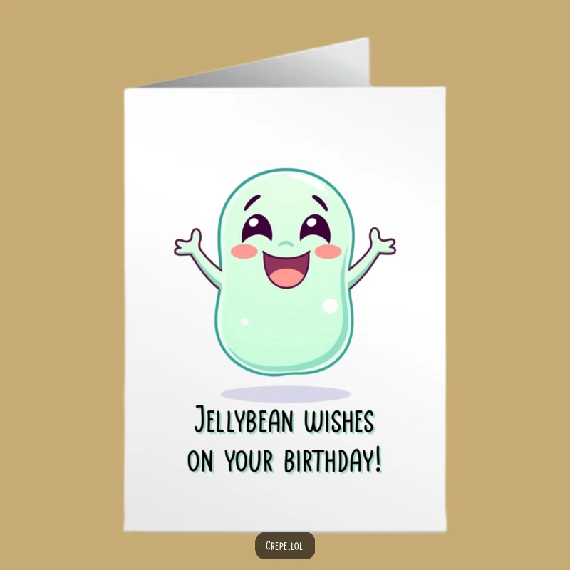 Free Printable Jellybean Birthday Card: Hilarious Jumping Treat for a Joyful Celebration
