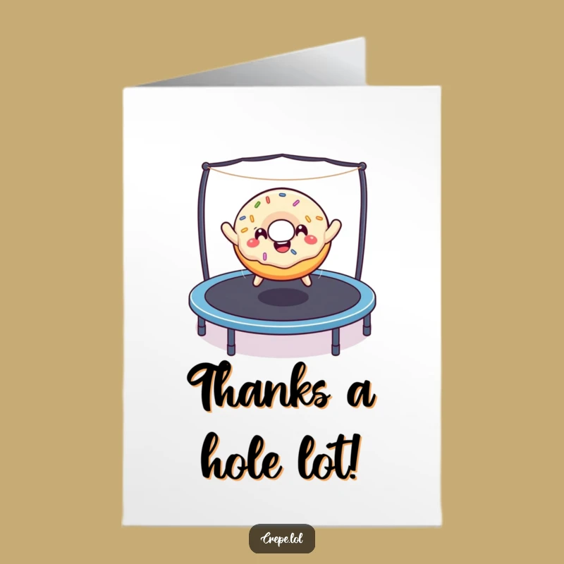 Free Printable Donut Thank You Card: Express Gratitude with a Bouncing, Sprinkled Treat