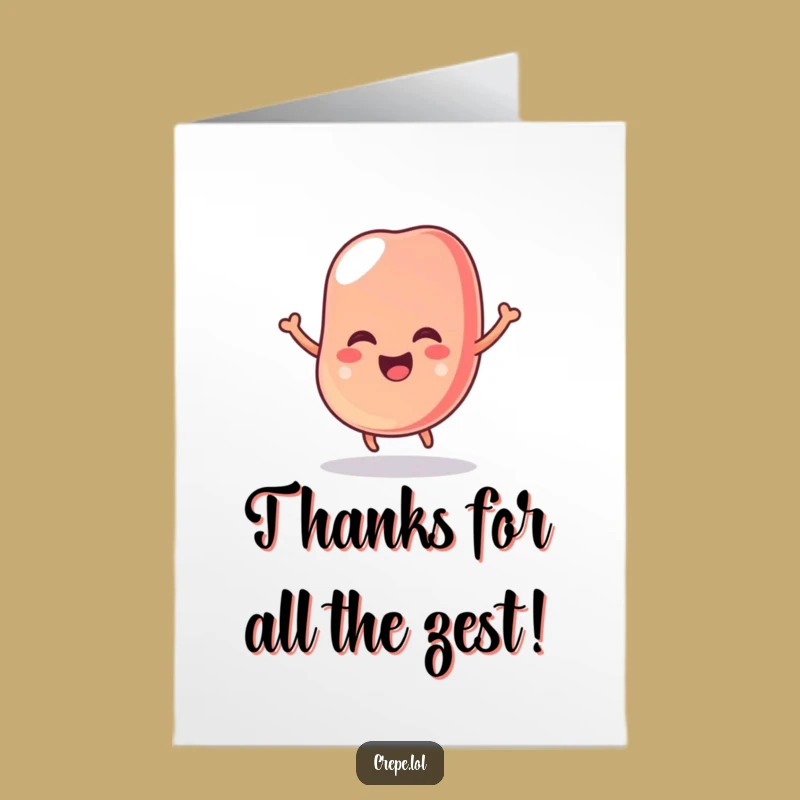 Free Printable Jelly Bean Thank You Card: Bouncing Thanks Downloadable