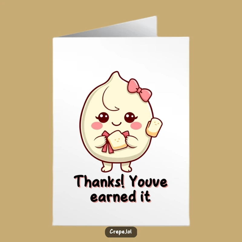 Free Printable Thank You Card: Giving Crepe, Grateful Downloadable Thanks