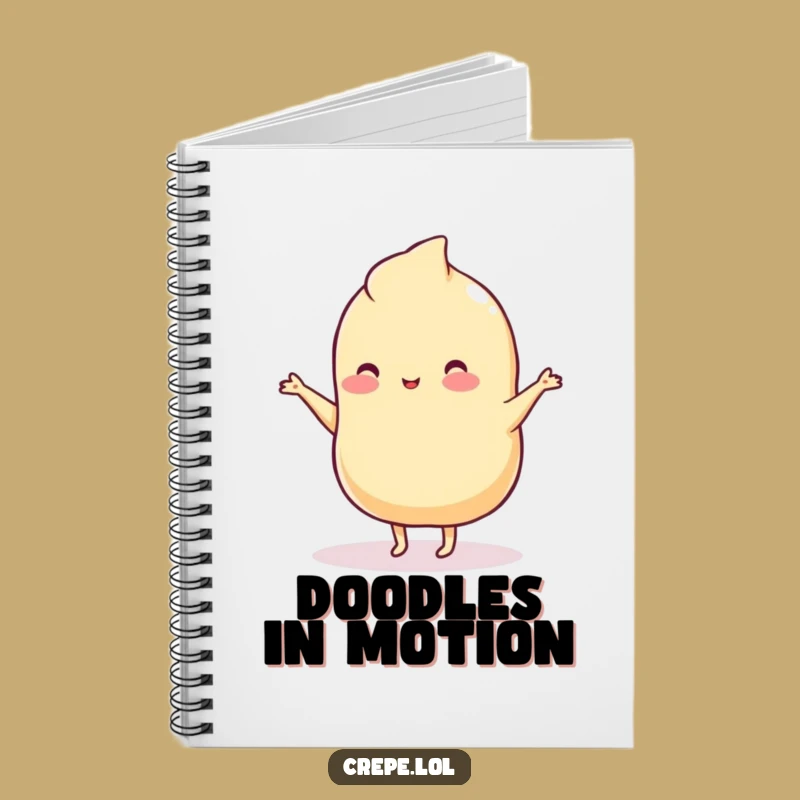 Funny Wobbly Crepe Dancing Notebook: Capture Your Moves and Ideas