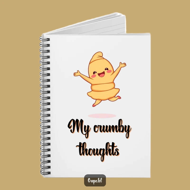 Funny Croissant Pirouette Notebook: Joyful Pastry's Elegant Moves for Your Notes