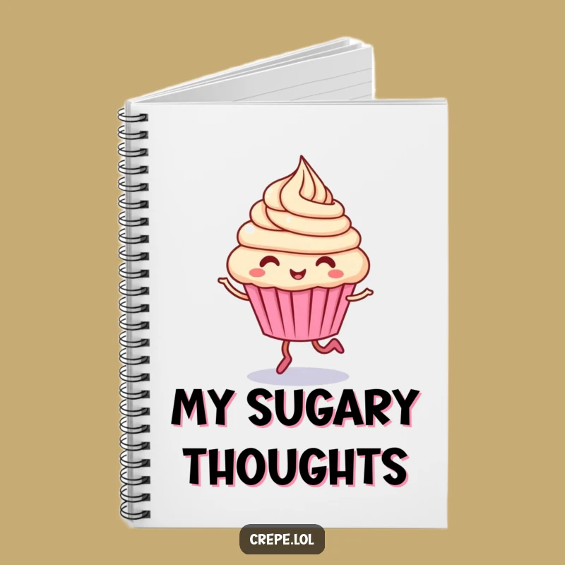Funny Giggling Cupcake Notebook: Jot Down Ideas with Sweet Humor