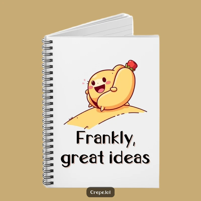 Funny Hot Dog Rolling Notebook: Jot Down Your Hilarious Adventures