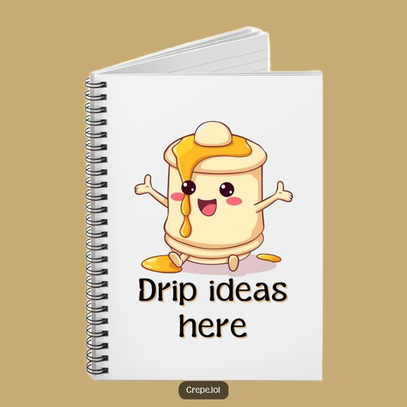 Funny Pancake Syrup Notebook - Playful Breakfast Character Journal