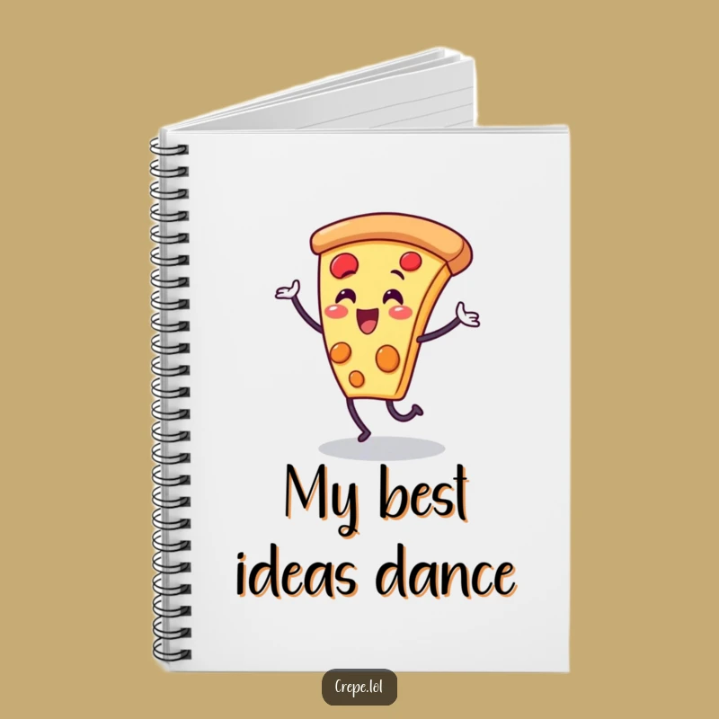 Funny Pizza Slice Dance Notebook: Jot Down Ideas with Joyful Flair