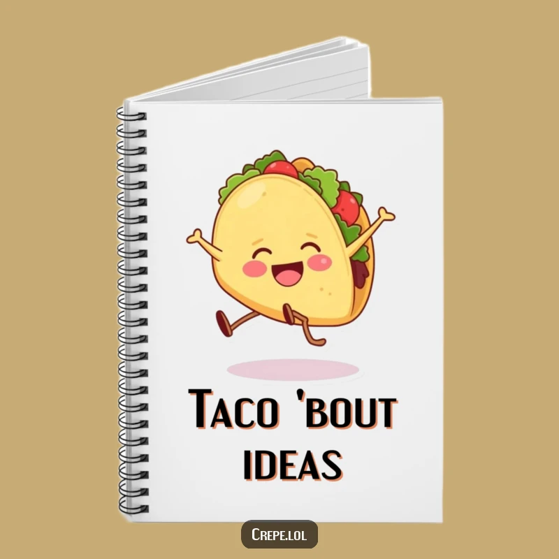 Funny Taco Cartwheel Notebook: Jot Down Laughs and Ideas