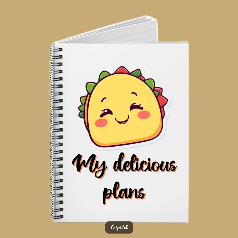 Funny Taco Notebook: Cheesy Grin Journal Gift