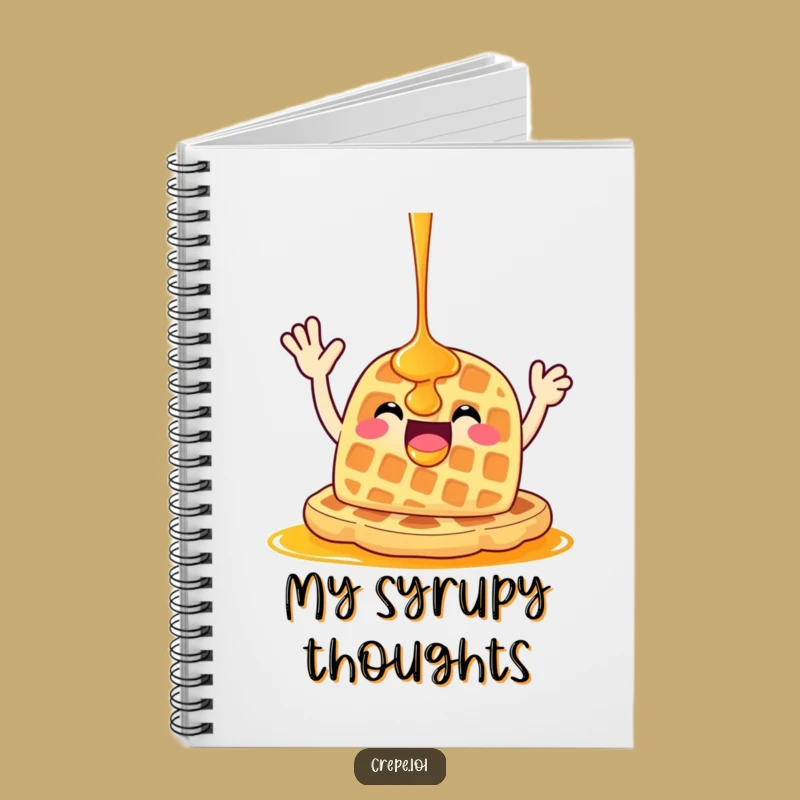 Funny Waffle Wave Notebook: Jot Down Ideas with This Hilarious Breakfast Journal!